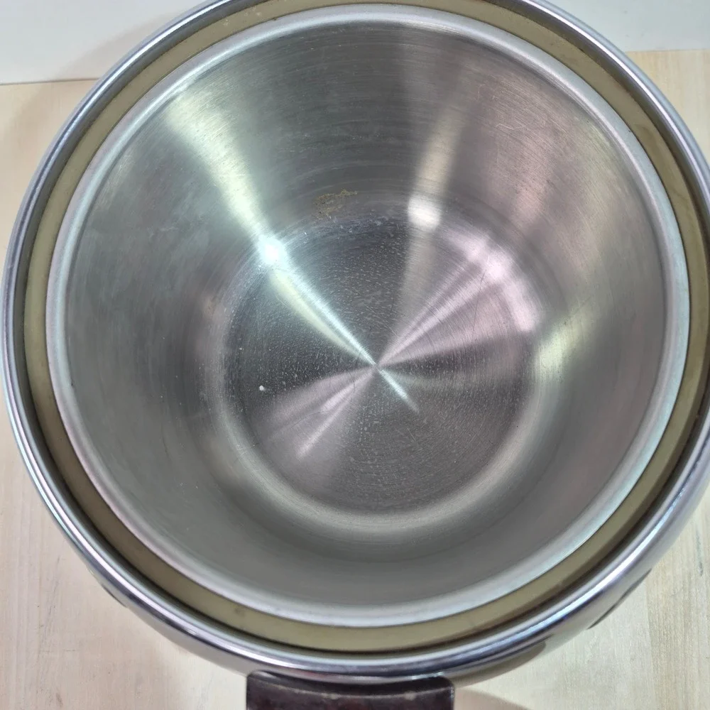 Vintage West Bend‎ Penguin Hot Cold Server Chrome Bakelite Ice Bucket MCM 1950s